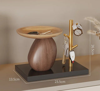 Svuotatasche Diversi Modelli Legno Portachiavi Vassoio Metallo Arredamento Salotto-INTERIOR DREAM DESIGN