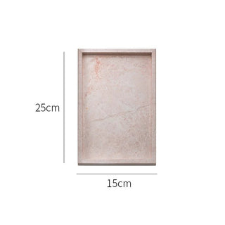 Svuotatasche Vassoio Rosa Rettangolare Diverse Dimensioni Porta Oggetti-INTERIOR DREAM DESIGN