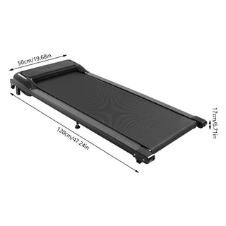 Tapis Roulant Nero Resistente Pieghevole Potente Casa Attrezzi Palestra Fitness Corsa Cardio-INTERIOR DREAM DESIGN