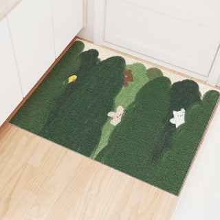 Tappetino Piccolo Verde Accessori Bagno PVC Fantasioso Morbido Pratico Resistente-INTERIOR DREAM DESIGN