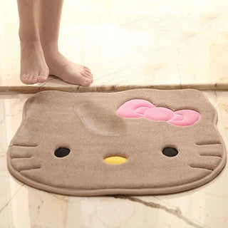 Tappeto Design Hello Kitty Peluche Antiscivolo Morbido Soggiorno Bagno Accessori Casa - INTERIOR DREAM DESIGN