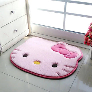 Tappeto Design Hello Kitty Peluche Antiscivolo Morbido Soggiorno Bagno Accessori Casa - INTERIOR DREAM DESIGN