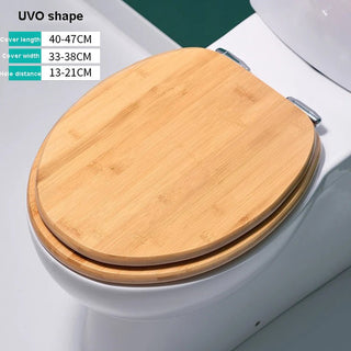 Tavoletta Wc Bamboo Legno Marrone Diversi Modelli Leggera Particolare Accessori Bagno-INTERIOR DREAM DESIGN