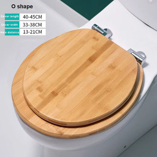 Tavoletta Wc Bamboo Legno Marrone Diversi Modelli Leggera Particolare Accessori Bagno-INTERIOR DREAM DESIGN