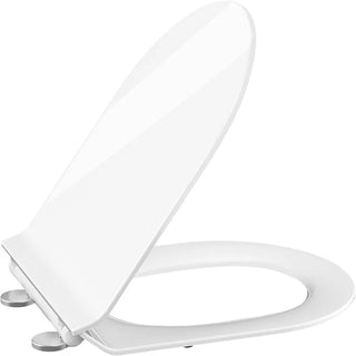 Tavoletta WC Materiale Termoplastico Bianco Chiusura Lenta Supporto WC Arredo Bagno-INTERIOR DREAM DESIGN