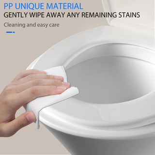 Tavoletta WC Materiale Termoplastico Bianco Chiusura Lenta Supporto WC Organizer Bagno-INTERIOR DREAM DESIGN