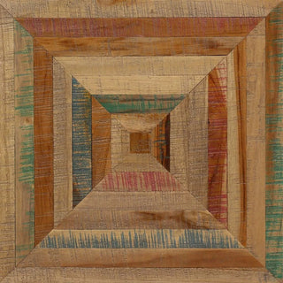 Tavolino Marrone Chiaro Materiale Legno Piedi Ferro Arredamento Decorazione Casa-INTERIOR DREAM DESIGN