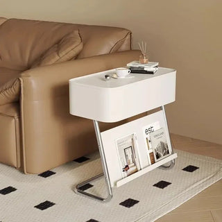 Tavolino Materiale Metallo Diverse Colorazioni Resistente Arredo Casa Tavolino Porta Oggetti-INTERIOR DREAM DESIGN