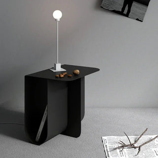 Tavolino Salotto Metallo Grigio Bianco Nero Marrone Piccolo Pratico Particolare-INTERIOR DREAM DESIGN