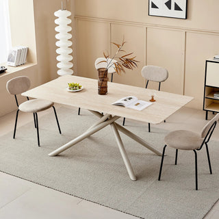 Tavolo Allungabile Diversi Colori Piedi Metallo Base Legno Casa Salotto Cucina-INTERIOR DREAM DESIGN