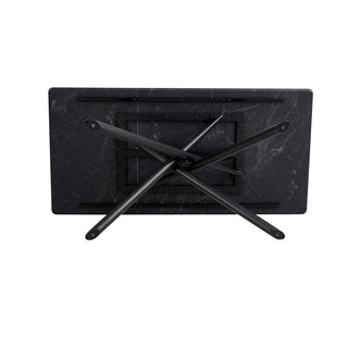 Tavolo Allungabile Diversi Colori Piedi Metallo Base Legno Casa Salotto Cucina-INTERIOR DREAM DESIGN