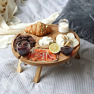 Tavolo Piccolo Adatto A Picnic A Colazione In Legno Piccole Dimensioni Due Dimensioni - INTERIOR DREAM DESIGN