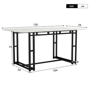 Tavolo Rettangolare Moderno Leggero Spazioso Confortevole Accessori Arredamento Casa Cucina - INTERIOR DREAM DESIGN