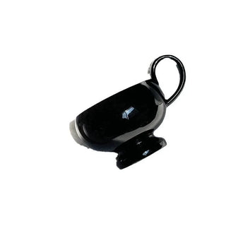 Tazza Ceramica Decorazione Cucina Design Moderno Rosso Nero Arredo Cucina Capacità 201-300ML-INTERIOR DREAM DESIGN