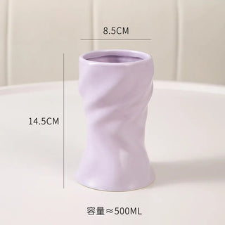 Tazza Ceramica Diversi Colori Creativa Particolare Cucina Caffe Pratica Piccola-INTERIOR DREAM DESIGN