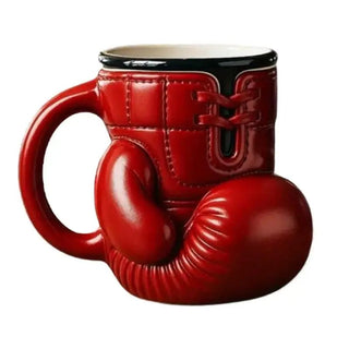 Tazza Forma Guantone Colore Rosso Materiale Resina Design Innovativo Arredamento Casa Utensili-INTERIOR DREAM DESIGN