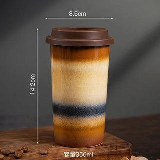 Tazza Materiale Ceramica Modello Contenitore Caffè Diverse Colorazioni Grandi Capacità-INTERIOR DREAM DESIGN