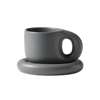 Tazza Materiale Ceramica Sotto Bicchiere Design Moderno Creativo Capacità 400ML-INTERIOR DREAM DESIGN