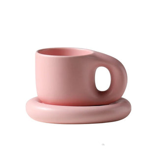 Tazza Materiale Ceramica Sotto Bicchiere Design Moderno Creativo Capacità 400ML-INTERIOR DREAM DESIGN