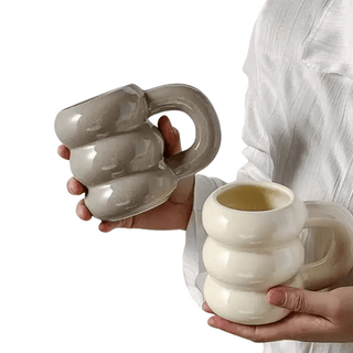 Tazza Modello Bubble Decorazione Cucina Design Moderno Forma Circolare Colori Neutri-INTERIOR DREAM DESIGN