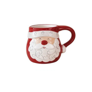 Tazza Natalizia In Due Colori Due Modelli Renna Babbo Natale Simpatica Carina Idea Regalo - INTERIOR DREAM DESIGN