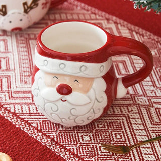 Tazza Natalizia In Due Colori Due Modelli Renna Babbo Natale Simpatica Carina Idea Regalo - INTERIOR DREAM DESIGN