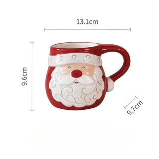 Tazza Natalizia In Due Colori Due Modelli Renna Babbo Natale Simpatica Carina Idea Regalo - INTERIOR DREAM DESIGN