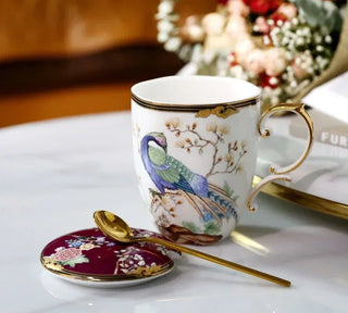 Tazze Coperchio Fantasia Diversi Modelli Elegante Raffinate Stoviglie Cucina-INTERIOR DREAM DESIGN