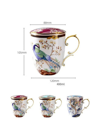 Tazze Coperchio Fantasia Diversi Modelli Elegante Raffinate Stoviglie Cucina-INTERIOR DREAM DESIGN