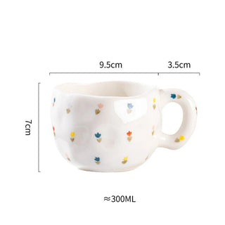 Tazzine Caffè The Tisana Piccole Dimensioni Colazione 300ml Forno Microonde Lavastoviglie Ceramica Resistente Design Modelli Fantasie - INTERIOR DREAM DESIGN