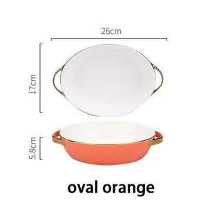 Teglia Ceramica Diversi Colori Forme Ovale Rettangolare Arredamento Cucina Stoviglie-INTERIOR DREAM DESIGN