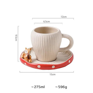 Teiera Set Da Thè Materiale Ceramica Modello Forma Fungo Decorazione Moderna Decorazione Cucina-INTERIOR DREAM DESIGN