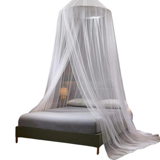 Tenda Letto Baldacchino Antizanzare Decorativa Bianca Elegante Accessori Casa Camera Tessili Arredo - INTERIOR DREAM DESIGN