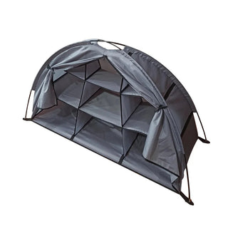 Tenda Portaoggetti Esterno Tenda Campeggio Impermeabile Compatta Portatile 9 Ripiani Multifunzionale - INTERIOR DREAM DESIGN