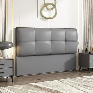 Testiera Letto Pelle Imbottita Grigio Chiaro Scuro Bianco Diversi Modelli Arredamento Base Letto-INTERIOR DREAM DESIGN