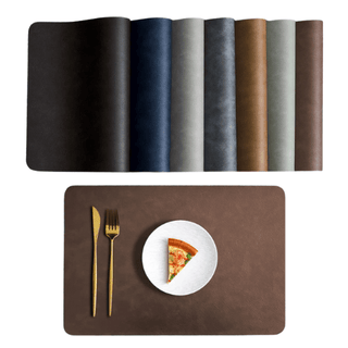 Tovagliette Cucina Diversi Colori Pelle PVC Morbide Doppio Strato Colore Double Face Arredamento Cucina Casa-INTERIOR DREAM DESIGN