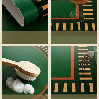 Tovagliette Cucina Ecopelle PVC Impermeabili Diversi Colori Rettangolari Fantasie Diverse Set 2 Pezzi-INTERIOR DREAM DESIGN