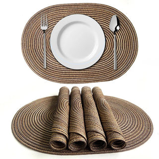 Tovagliette Ovali Cucina Pranzo Colazione Cucina Set 1/10 Accessori Arredamento Casa - INTERIOR DREAM DESIGN