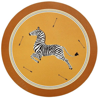 Tovagliette Rotonde Set 2 Pezzi Cucina Impermeabili Pelle PVC Colorate Fantasia Disegni-INTERIOR DREAM DESIGN