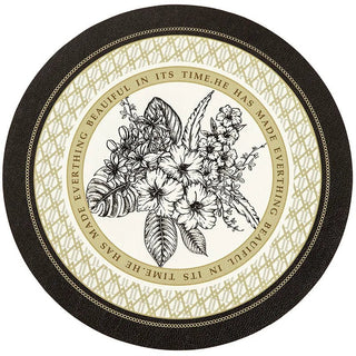 Tovagliette Rotonde Set 2 Pezzi Cucina Impermeabili Pelle PVC Colorate Fantasia Disegni-INTERIOR DREAM DESIGN