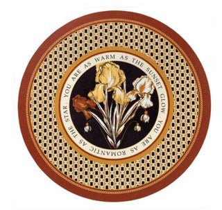 Tovagliette Rotonde Set 2 Pezzi Cucina Impermeabili Pelle PVC Colorate Fantasia Disegni-INTERIOR DREAM DESIGN