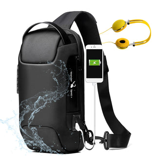 Tracolla Impermeabile Oxford Anti Furto USB Multifunzione Viaggio - INTERIOR DREAM DESIGN