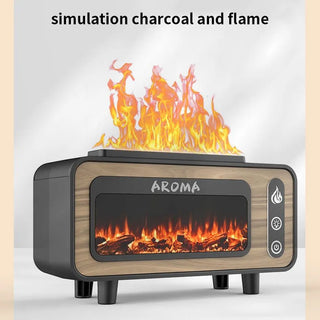 Umidificatore Ultrasuoni Effetto Camino 3D 200 ml - INTERIOR DREAM DESIGN