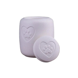 Urna Animali Domestici Ceramica Colore Bianco Memoriale Cane Gatto - INTERIOR DREAM DESIGN