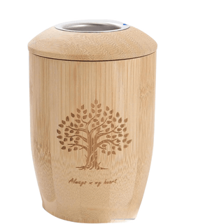 Urna Colore Chiaro Marrone Materiale Legno Albero Della Vita Animali Domestici - INTERIOR DREAM DESIGN