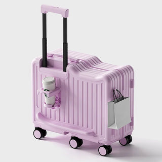 Valigia Trolley Viaggio Materiale Plastica Rigida Diverse Colorazioni Resistente Grandi Capacità-INTERIOR DREAM DESIGN