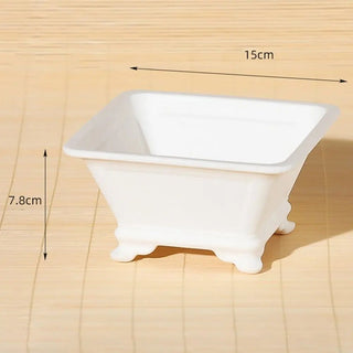 Vasi Colorati Effetto Argilla Diversi Colori Piccole Dimensioni Per Bonsai Arredamento Casa Giardino-INTERIOR DREAM DESIGN