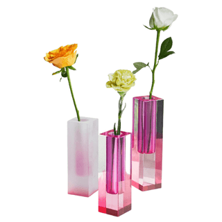 Vasi Sfumature Acrilico Decorazione Casa Alta Qualità Diversi Colori Dimensioni-INTERIOR DREAM DESIGN