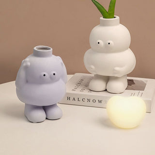 Vaso Ceramica Stile Nordico Forma Umana Astratta - INTERIOR DREAM DESIGN