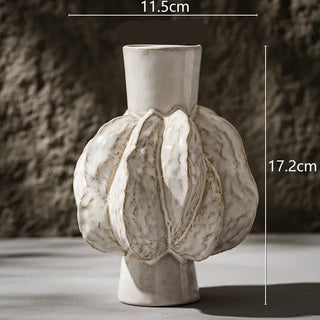 Vaso Decorativo Diverse Misure Particolare Esterno Fiori Fioriera Ceramica Decorazioni Casa-INTERIOR DREAM DESIGN